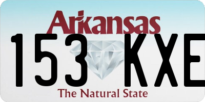 AR license plate 153KXE