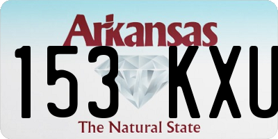 AR license plate 153KXU