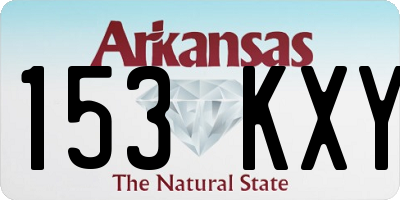 AR license plate 153KXY