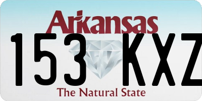 AR license plate 153KXZ