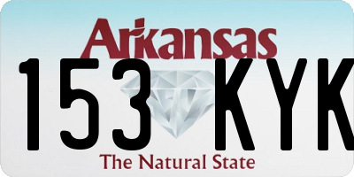 AR license plate 153KYK