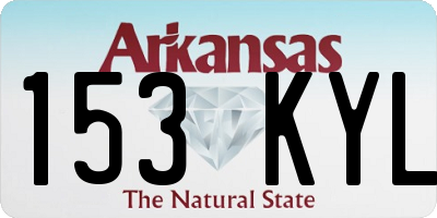 AR license plate 153KYL