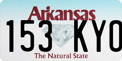 AR license plate 153KYO