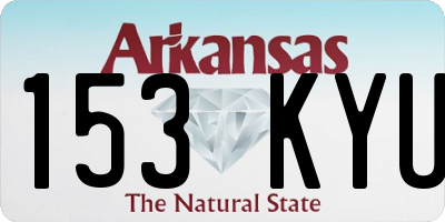 AR license plate 153KYU