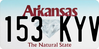 AR license plate 153KYV