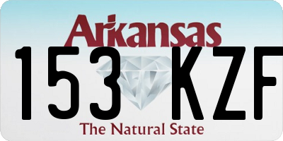 AR license plate 153KZF