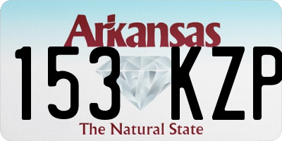 AR license plate 153KZP