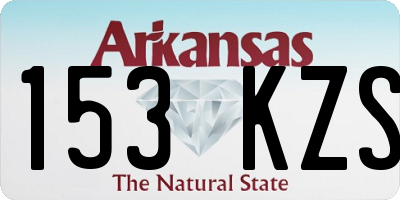 AR license plate 153KZS