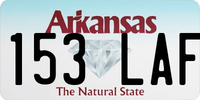 AR license plate 153LAF
