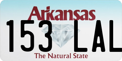 AR license plate 153LAL