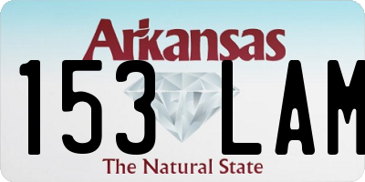 AR license plate 153LAM