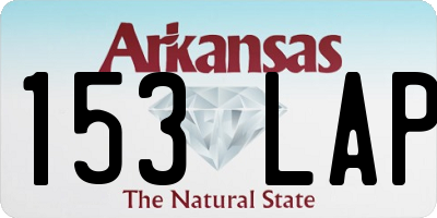 AR license plate 153LAP