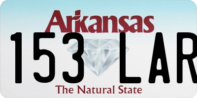 AR license plate 153LAR