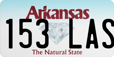 AR license plate 153LAS