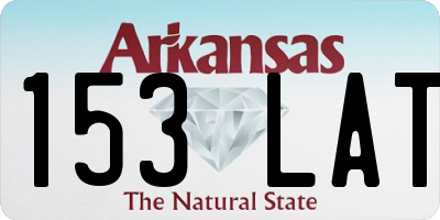 AR license plate 153LAT