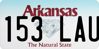 AR license plate 153LAU