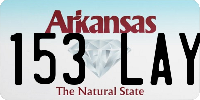 AR license plate 153LAY