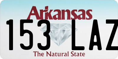 AR license plate 153LAZ