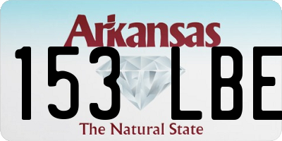 AR license plate 153LBE