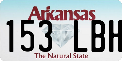 AR license plate 153LBH