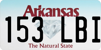 AR license plate 153LBI