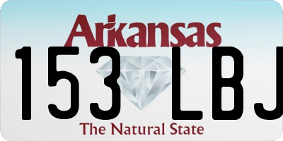 AR license plate 153LBJ