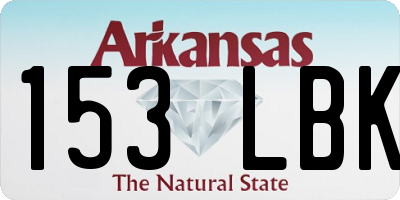 AR license plate 153LBK