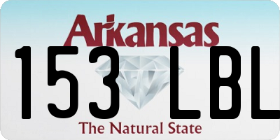 AR license plate 153LBL
