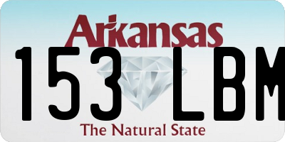 AR license plate 153LBM