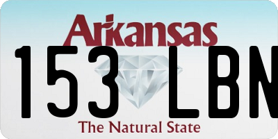AR license plate 153LBN