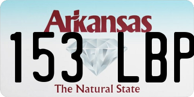 AR license plate 153LBP