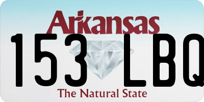 AR license plate 153LBQ