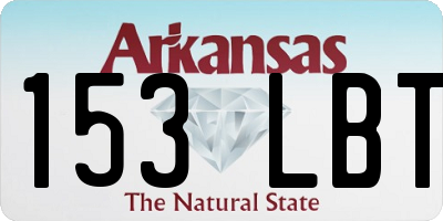 AR license plate 153LBT