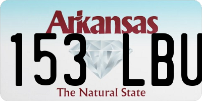 AR license plate 153LBU