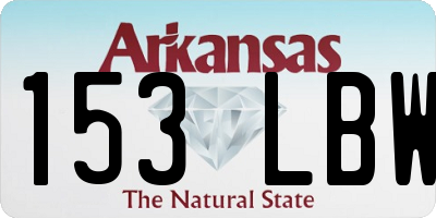 AR license plate 153LBW