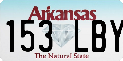 AR license plate 153LBY