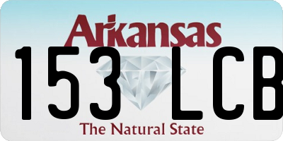 AR license plate 153LCB