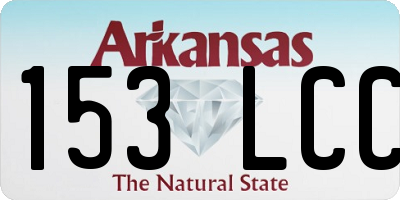 AR license plate 153LCC