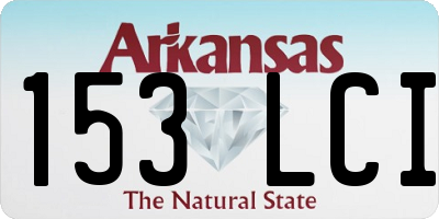 AR license plate 153LCI