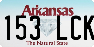 AR license plate 153LCK