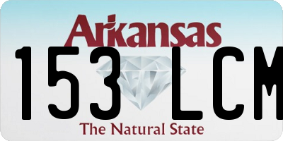 AR license plate 153LCM