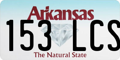 AR license plate 153LCS