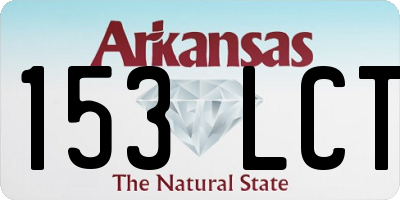 AR license plate 153LCT