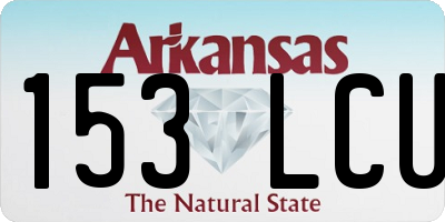 AR license plate 153LCU