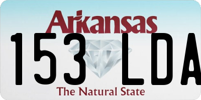 AR license plate 153LDA