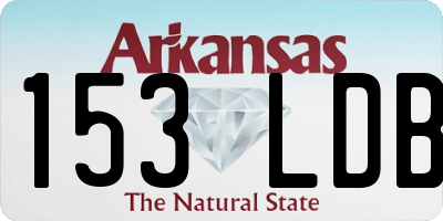AR license plate 153LDB