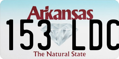 AR license plate 153LDC