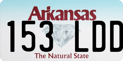 AR license plate 153LDD