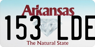 AR license plate 153LDE