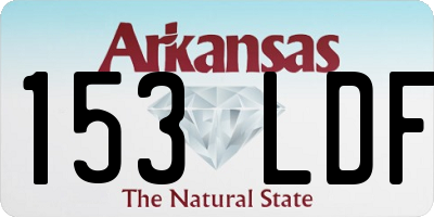 AR license plate 153LDF
